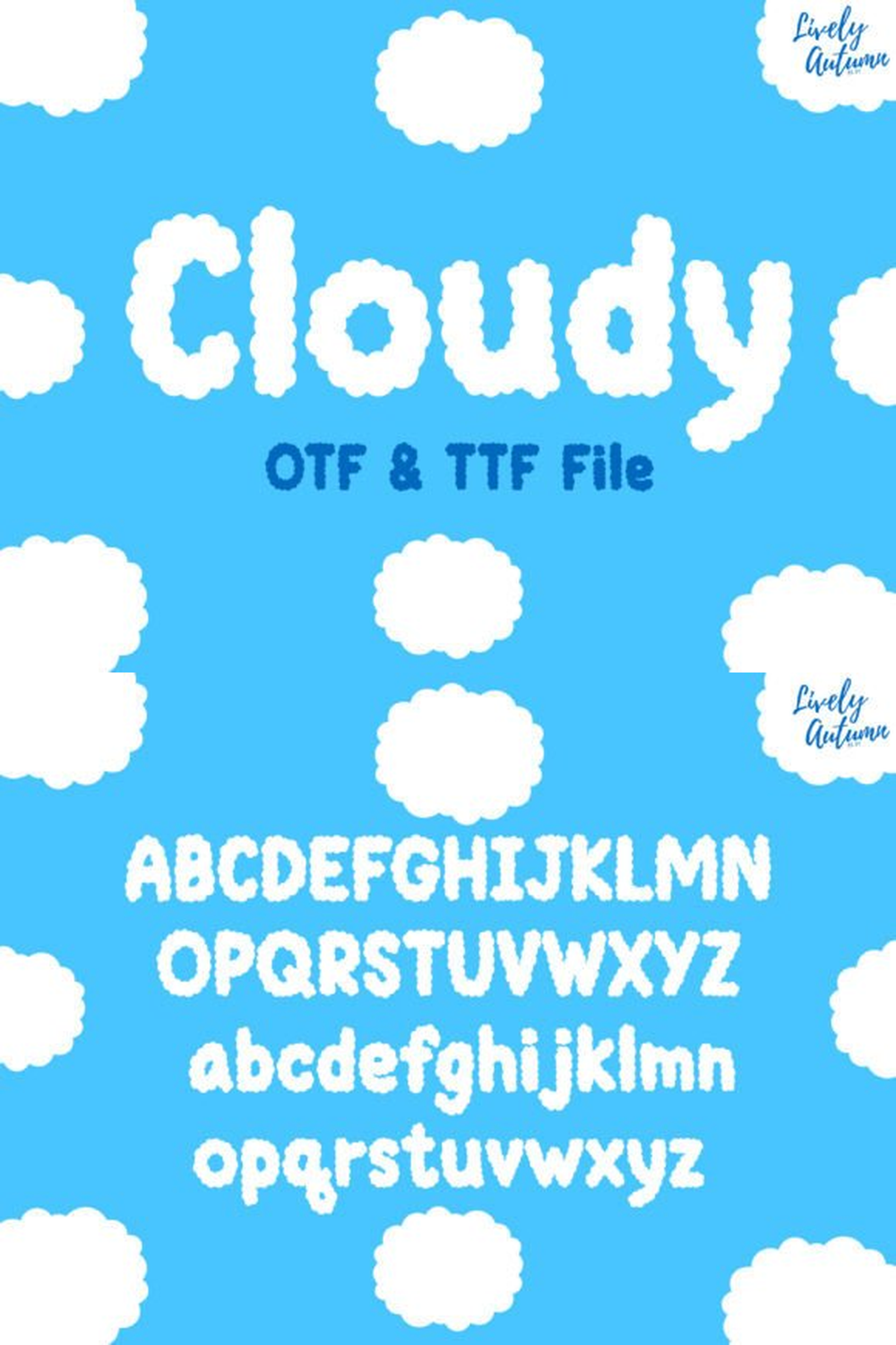 Cloudy Font