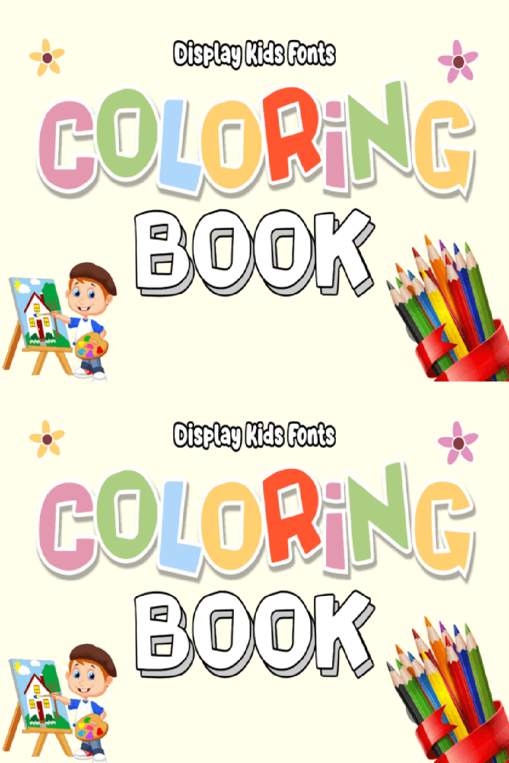 Coloring Book Font