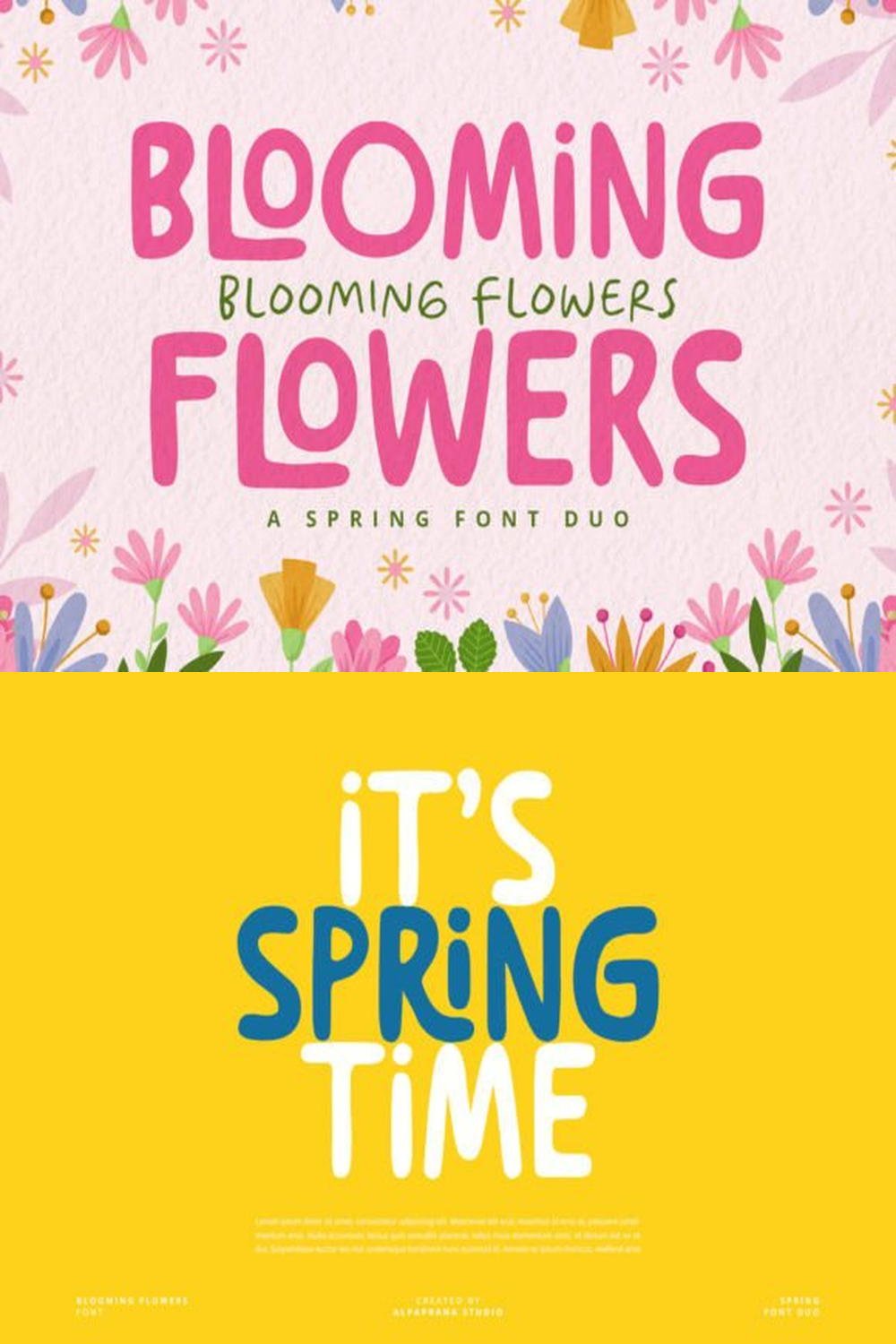 Blooming Flowers Font