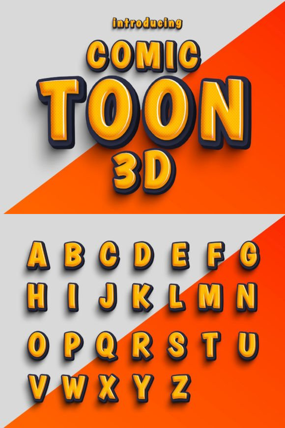 Comic Toon 3d Font