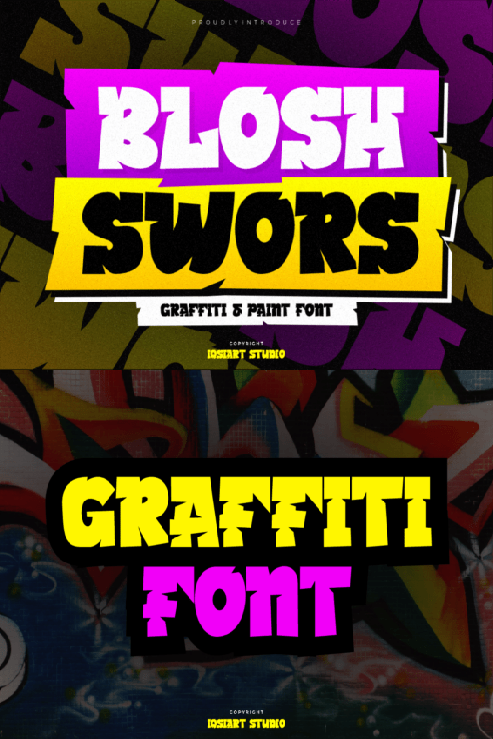 Blosh Swors Font