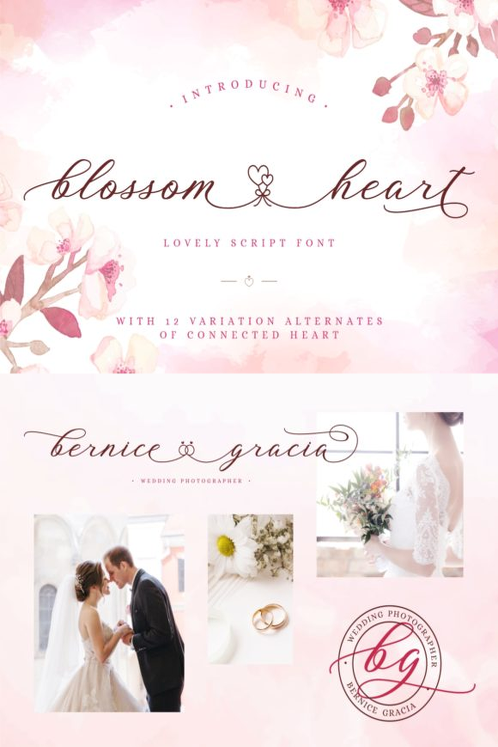 Blossom Heart Font