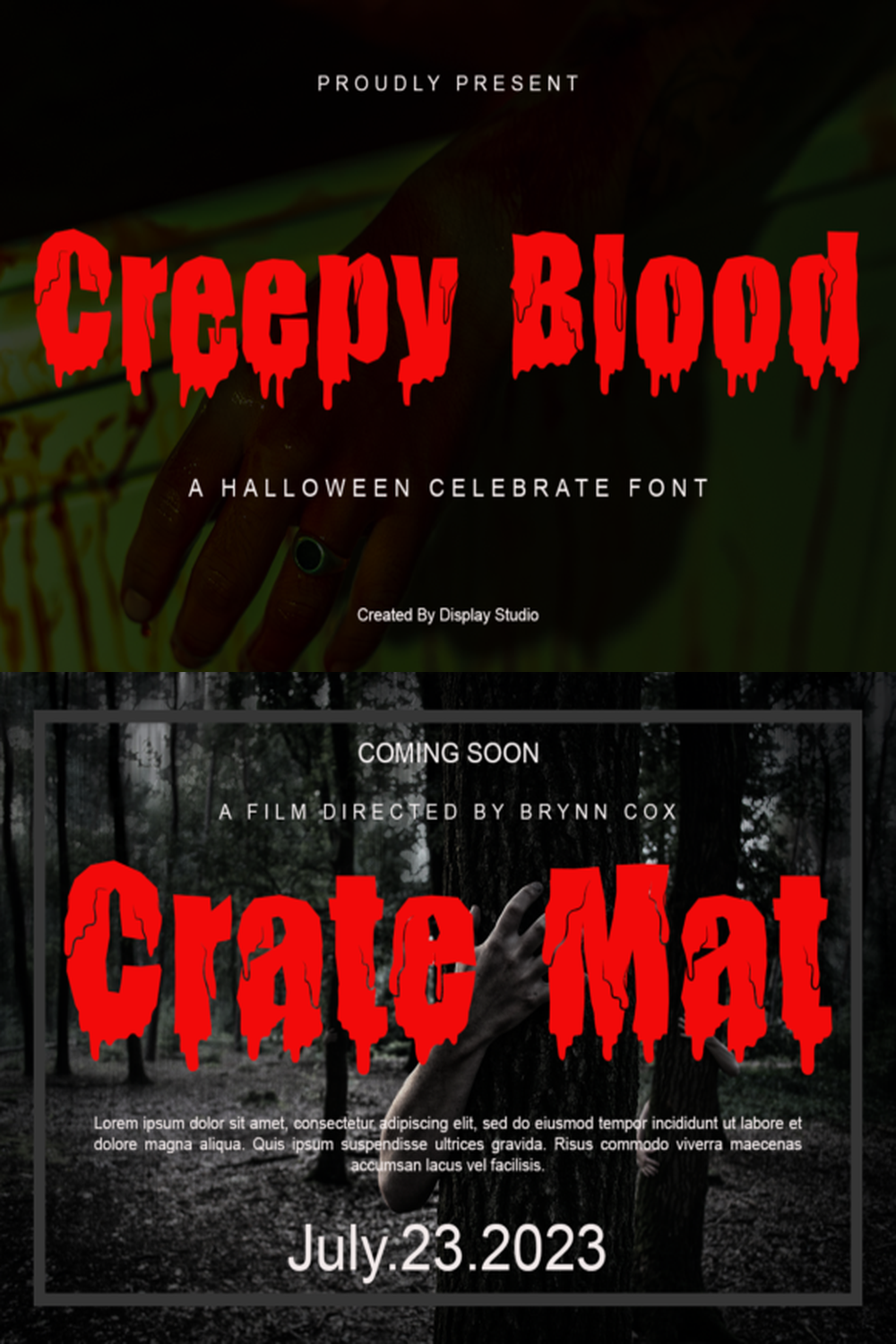 Creepy Blood Font