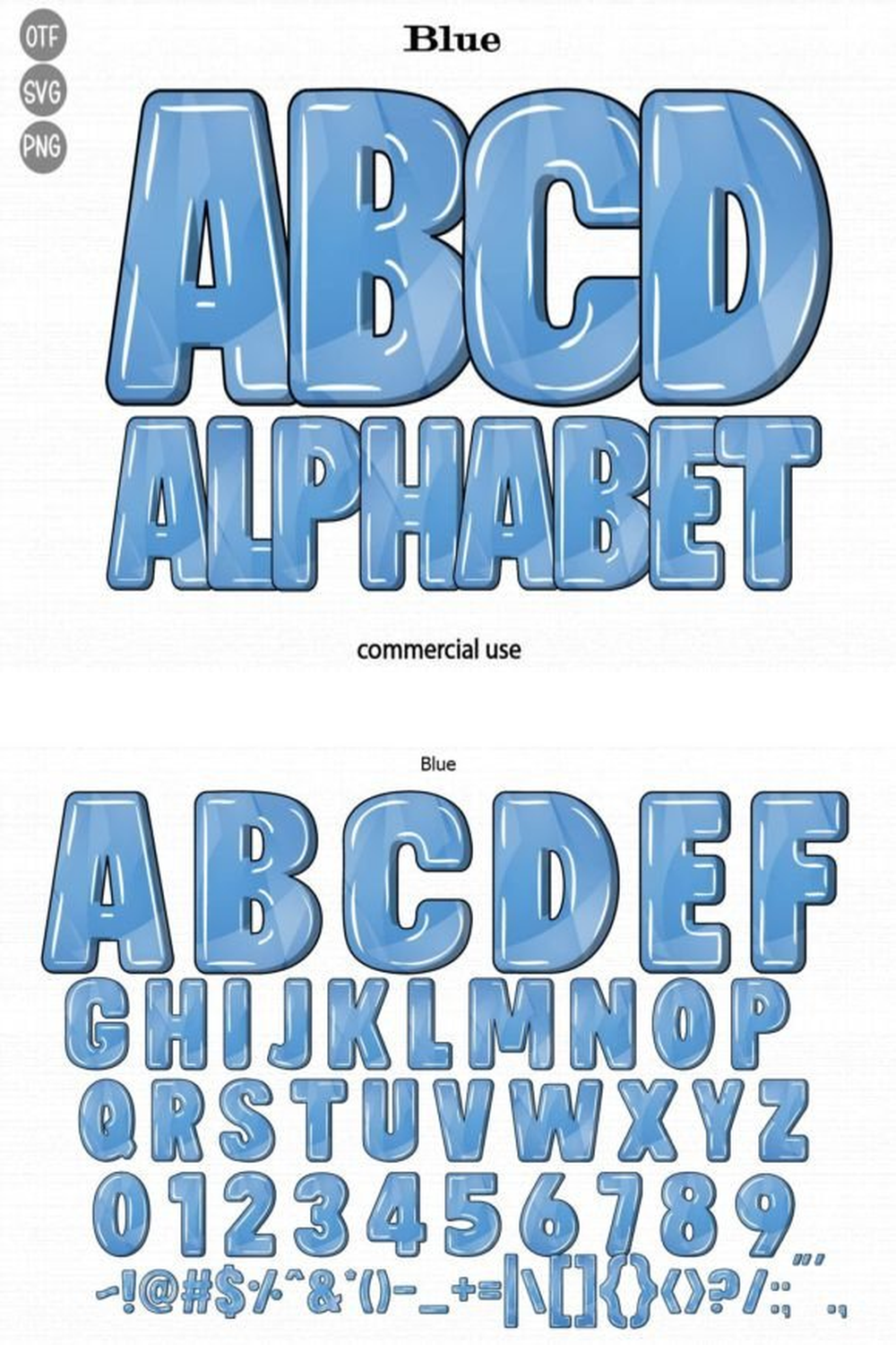 Blue Font