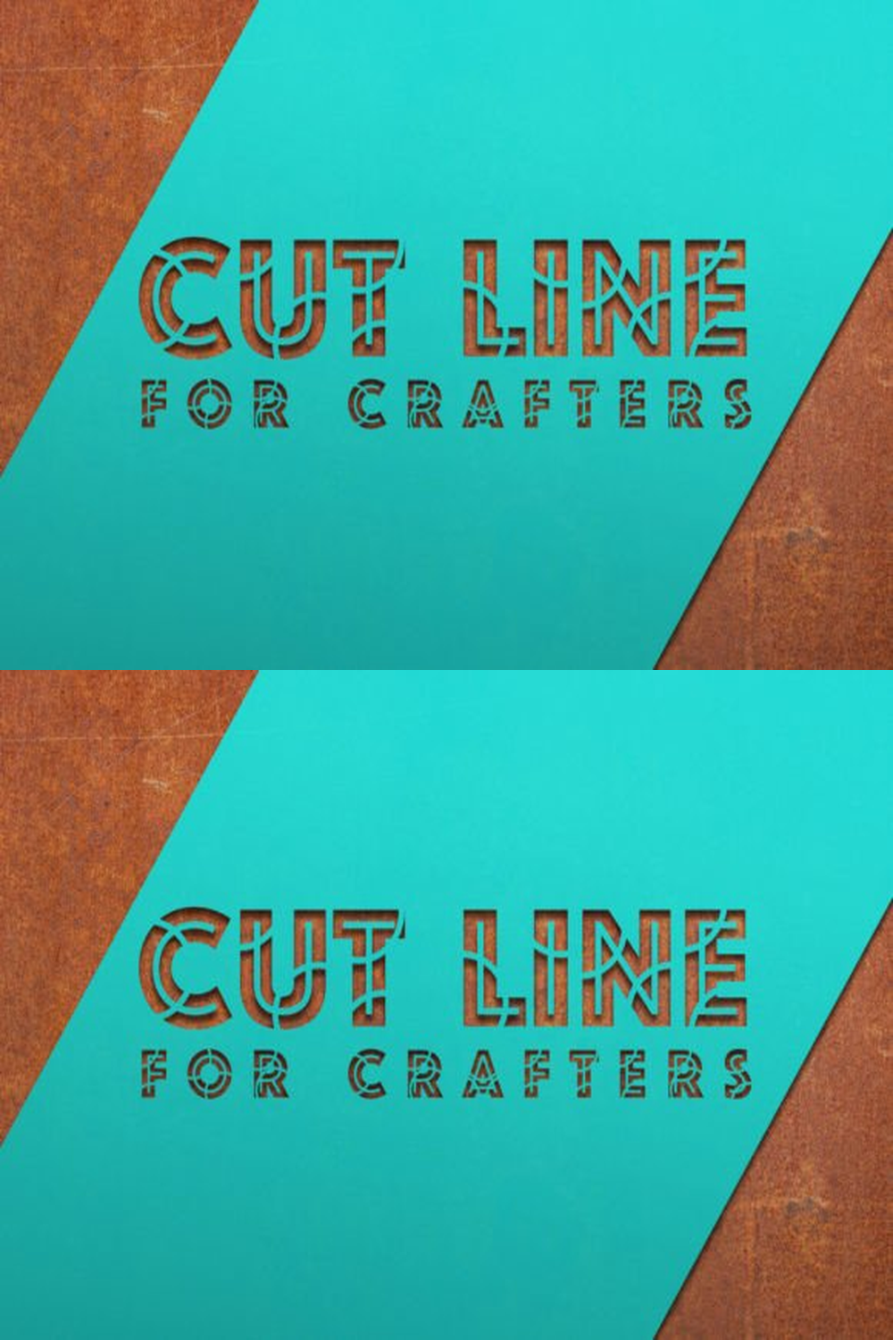 Cut Line Font