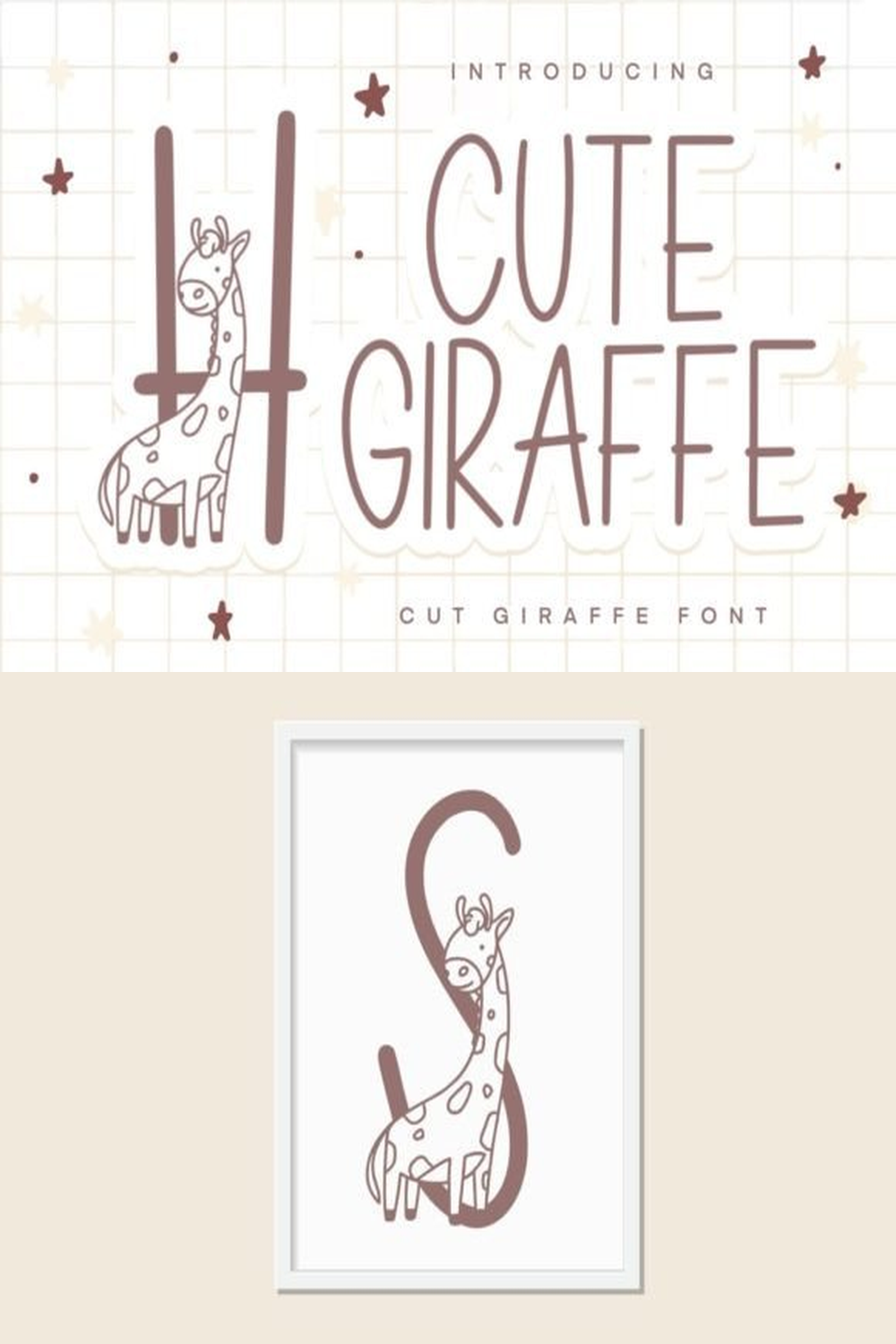 Cute Giraffe Font