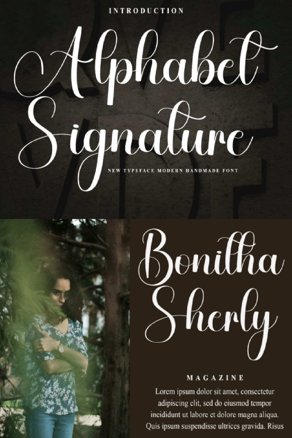 Alphabet Signature Font