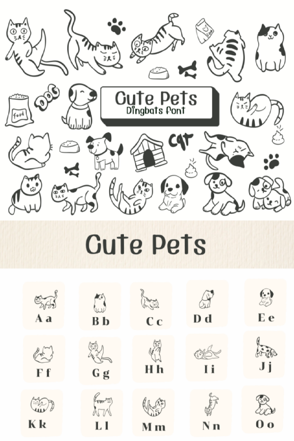 Cute Pets Font