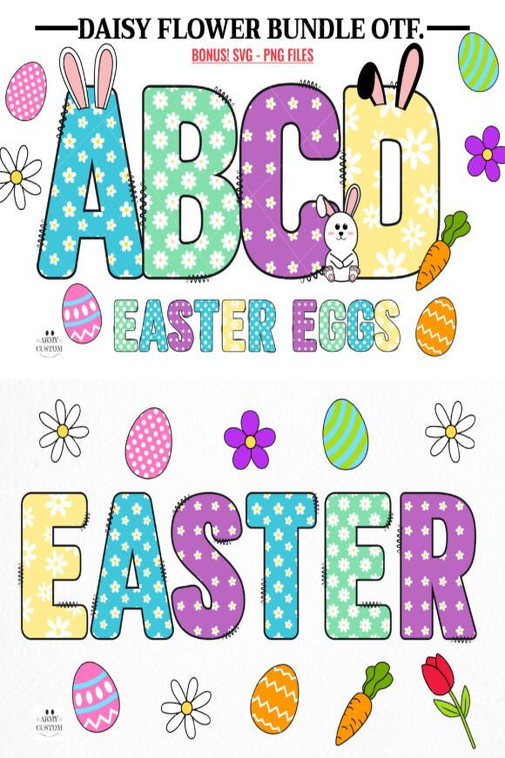 Daisy Flower Bundle Font