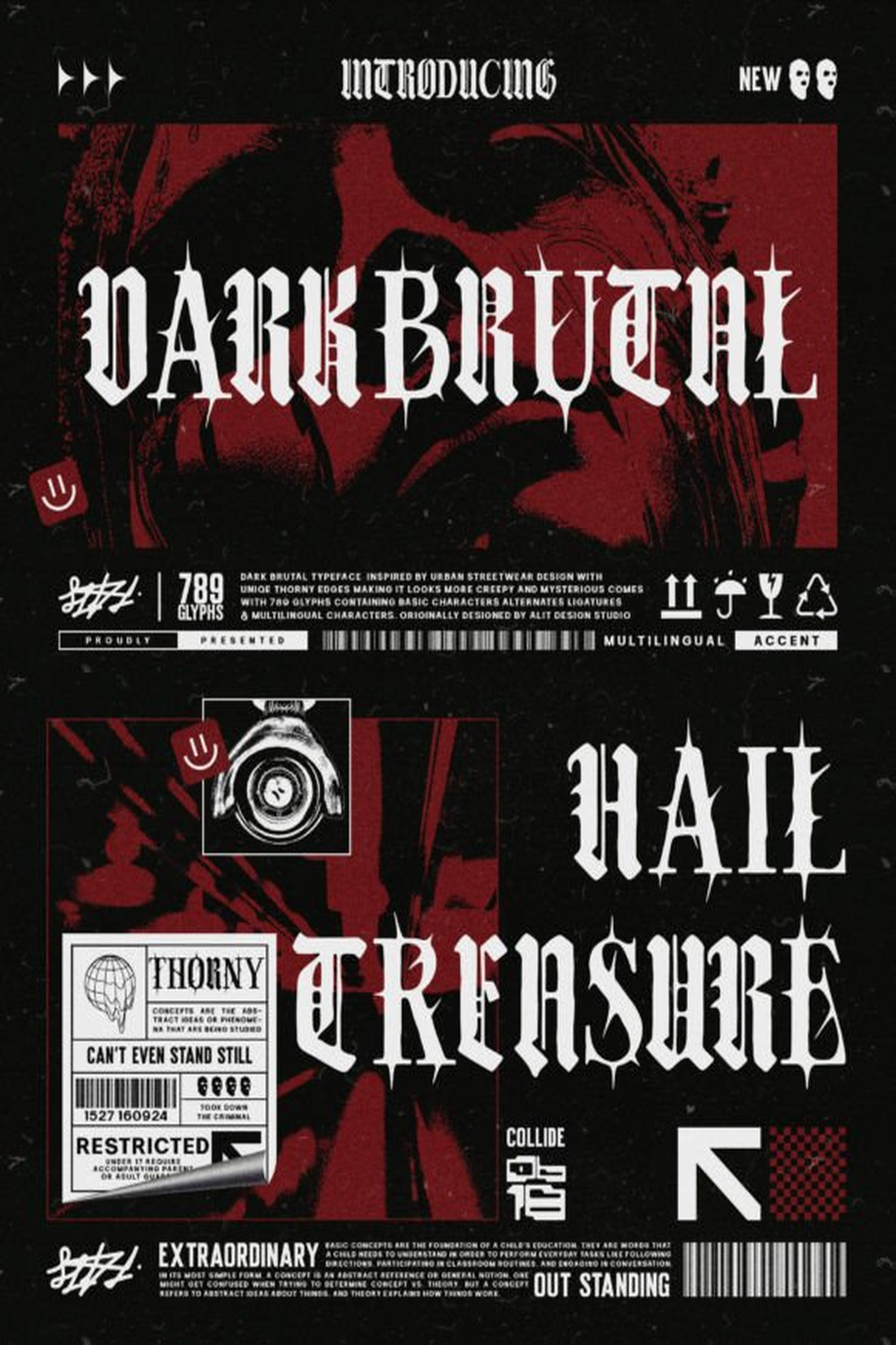 Dark Brutal Font