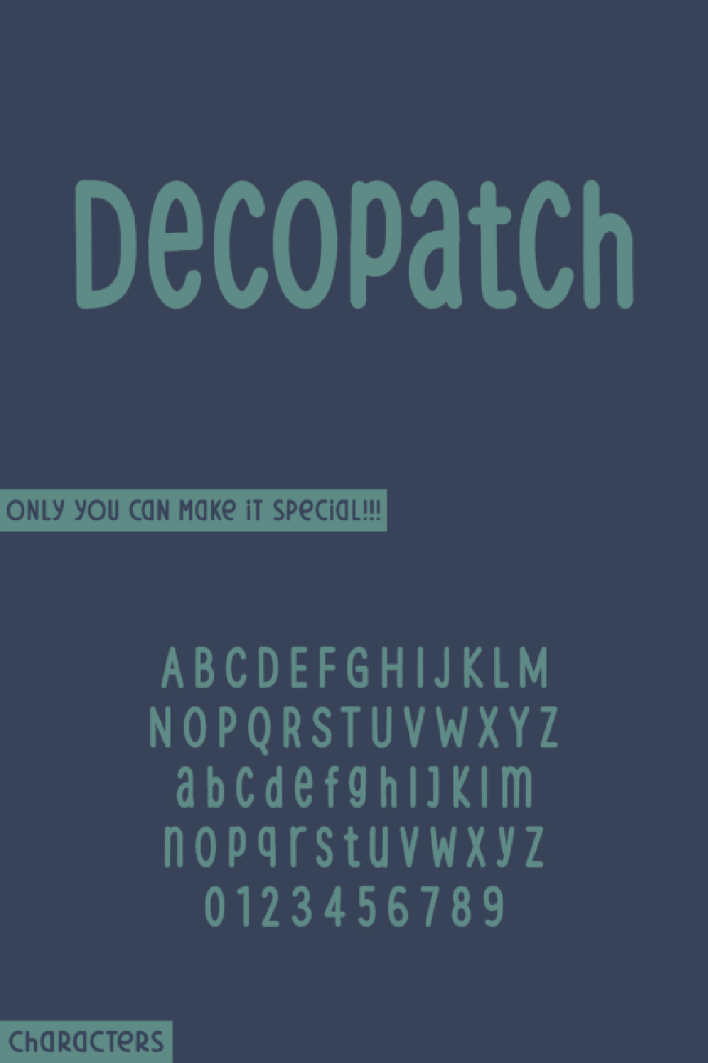 Decopatch Rounded Font