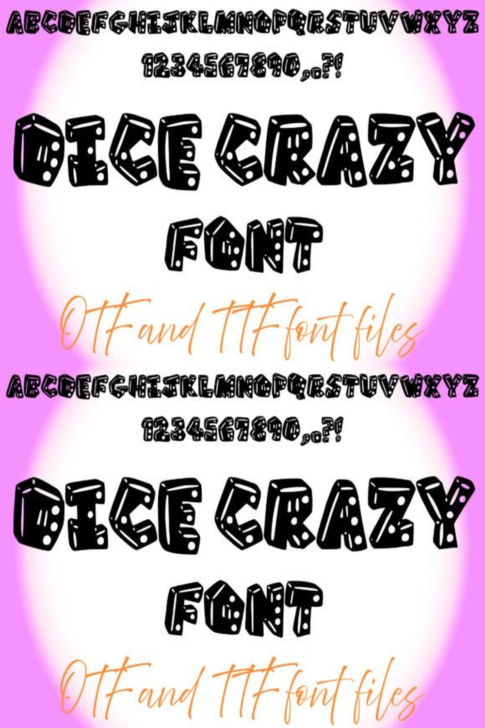Dice Crazy Font