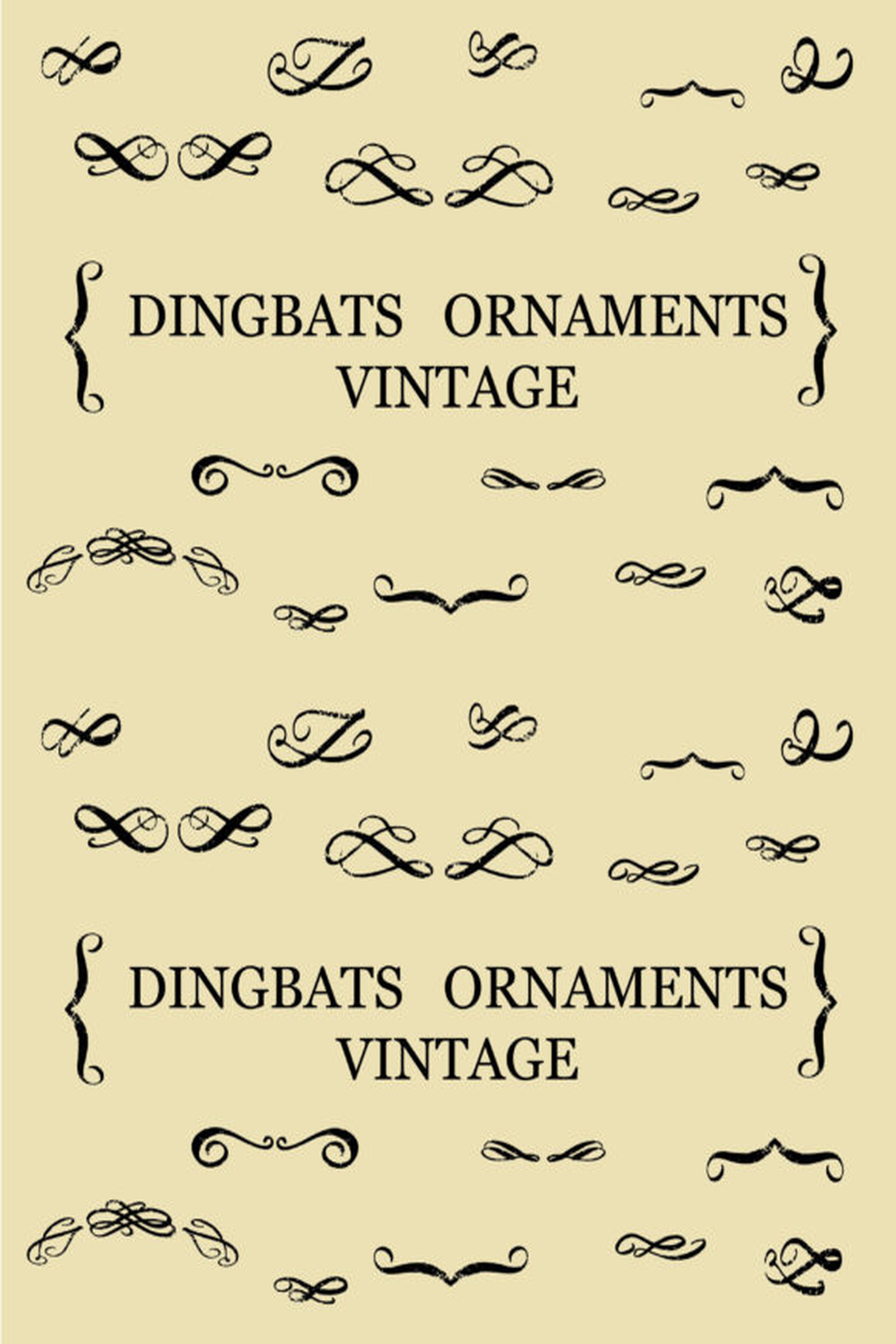 Dingbats Ornaments Vintage Font