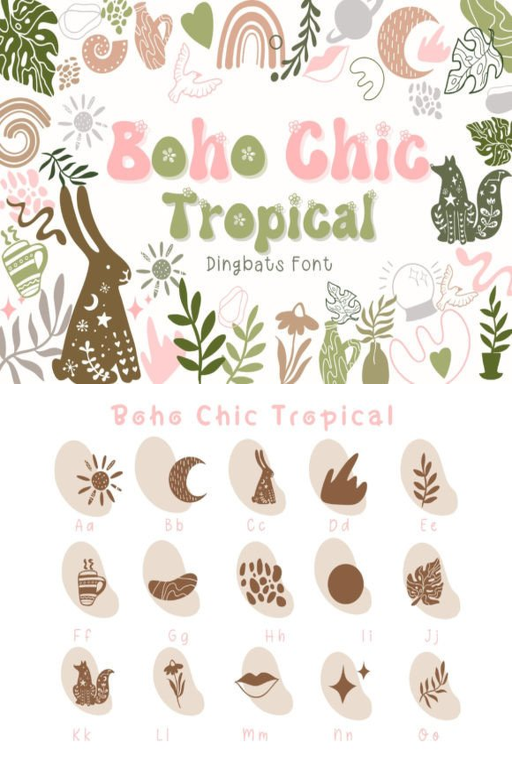 Boho Chic Tropical Font