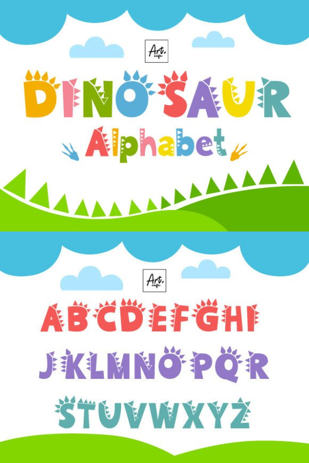 Dinosaur Alphabet Font
