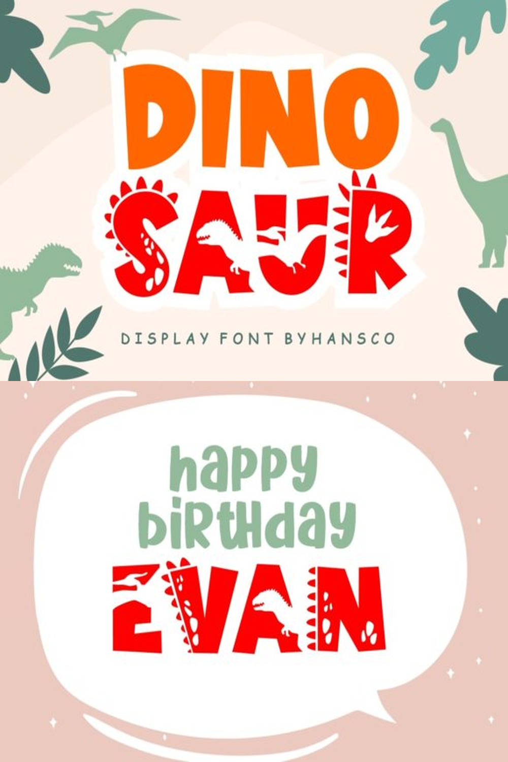 Dinosaur Font Font