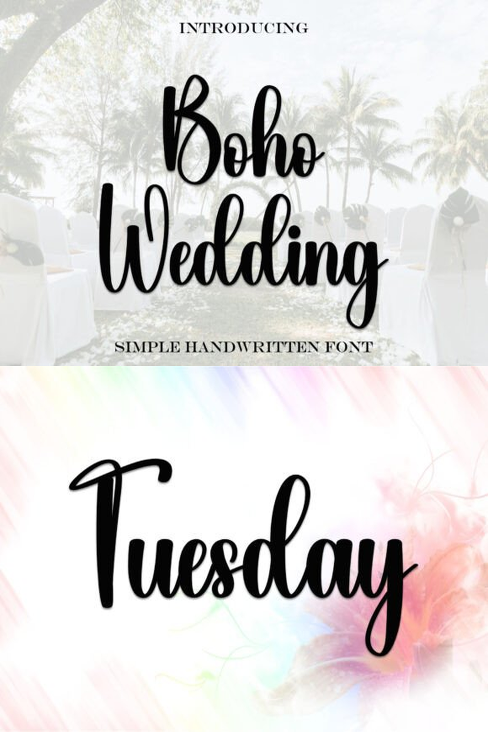 Boho Wedding Font