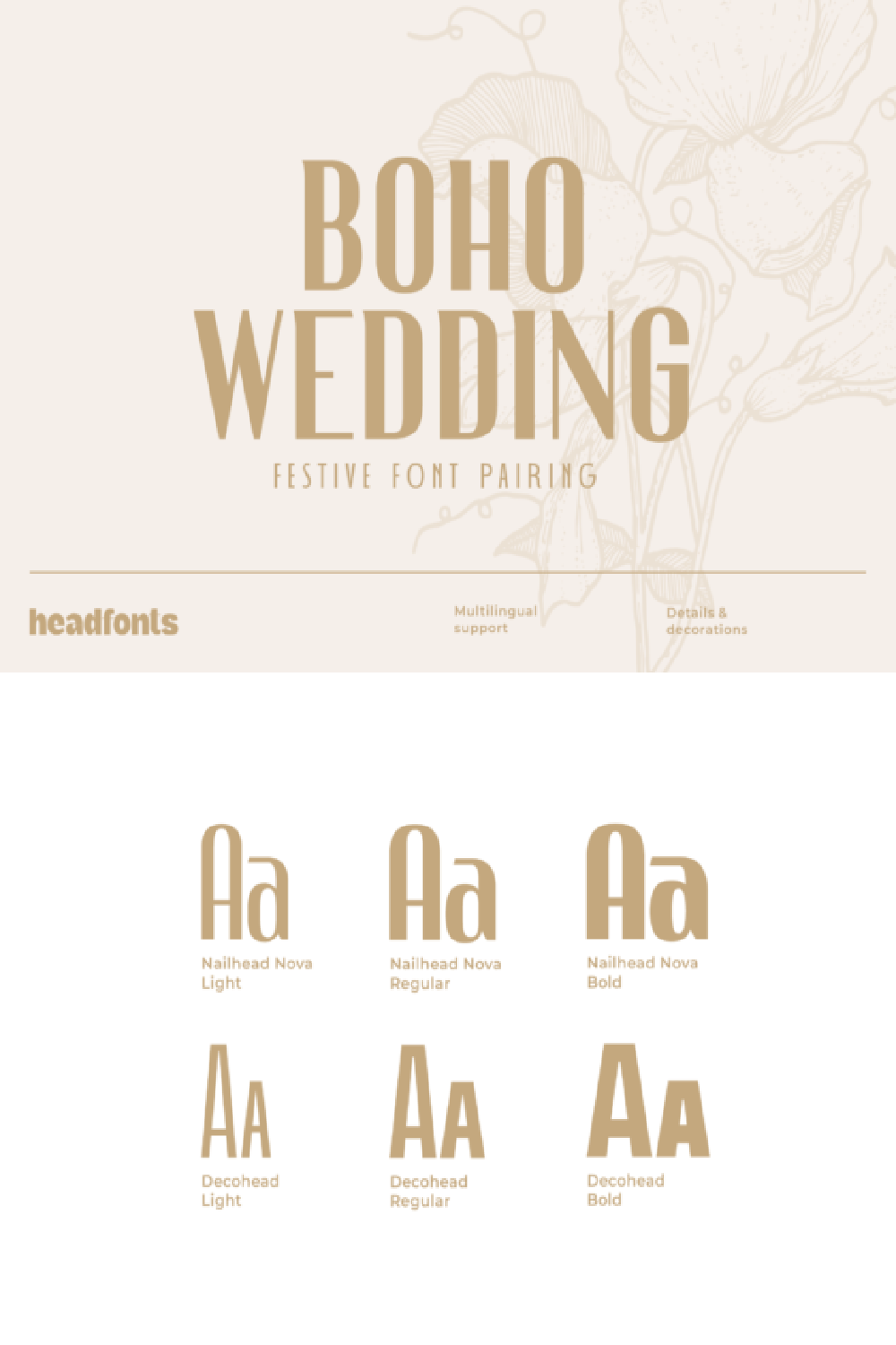 Boho Wedding Duo Font