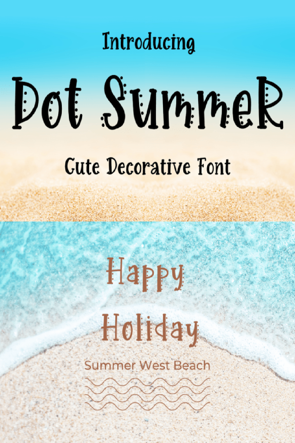 Dot Summer Font