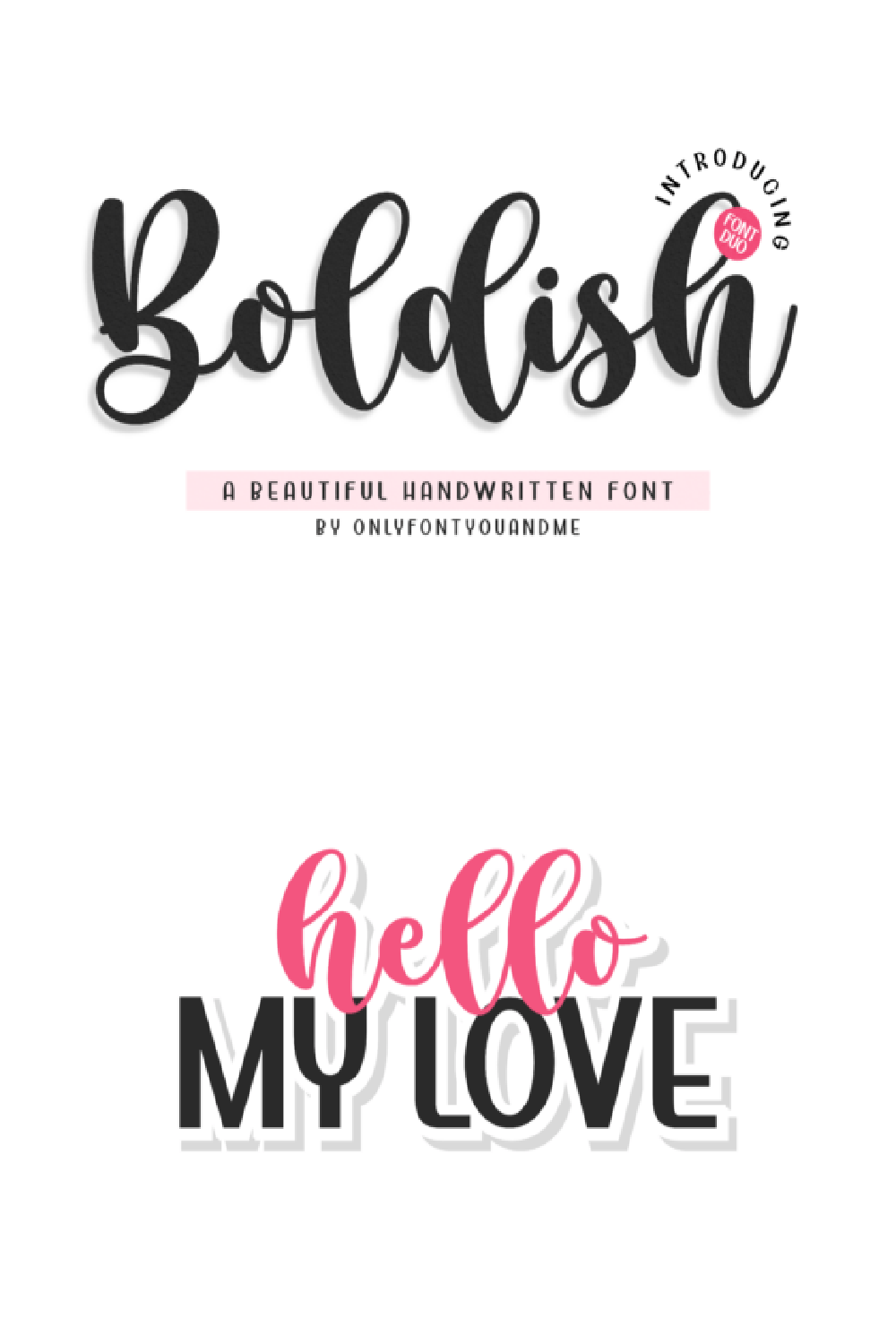 Boldish Font