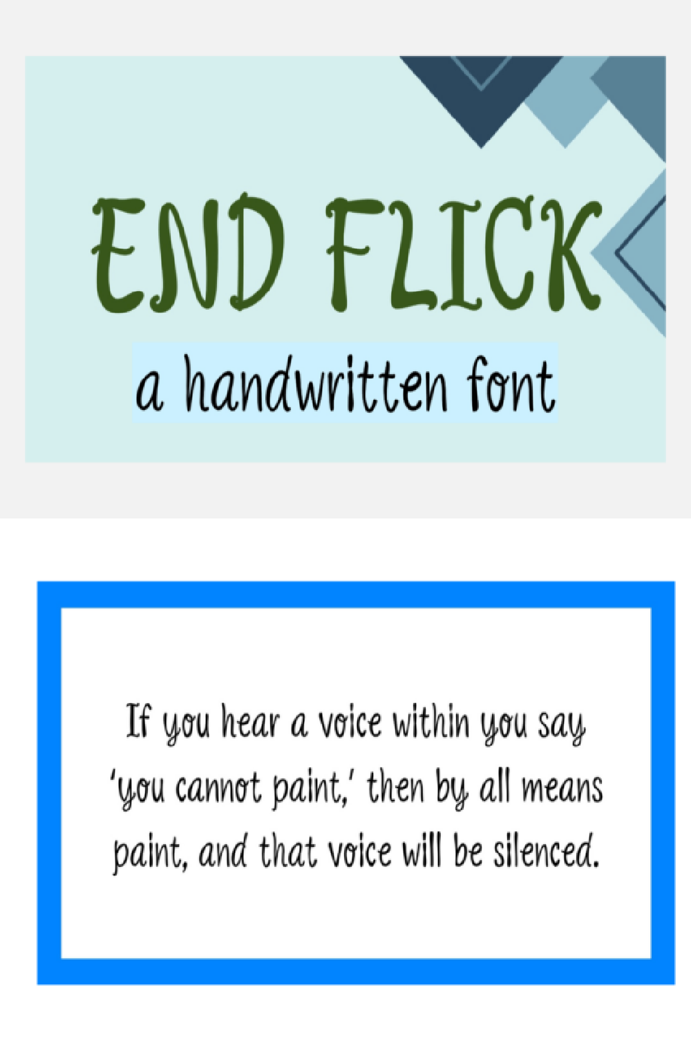 End Flick Font