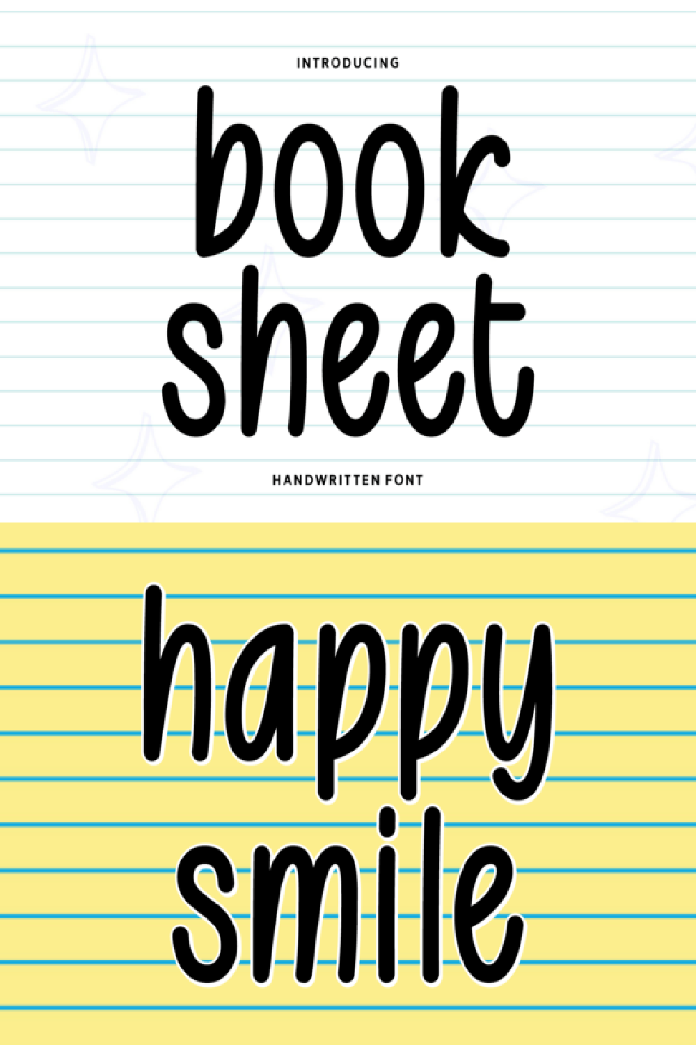 Book Sheet Font