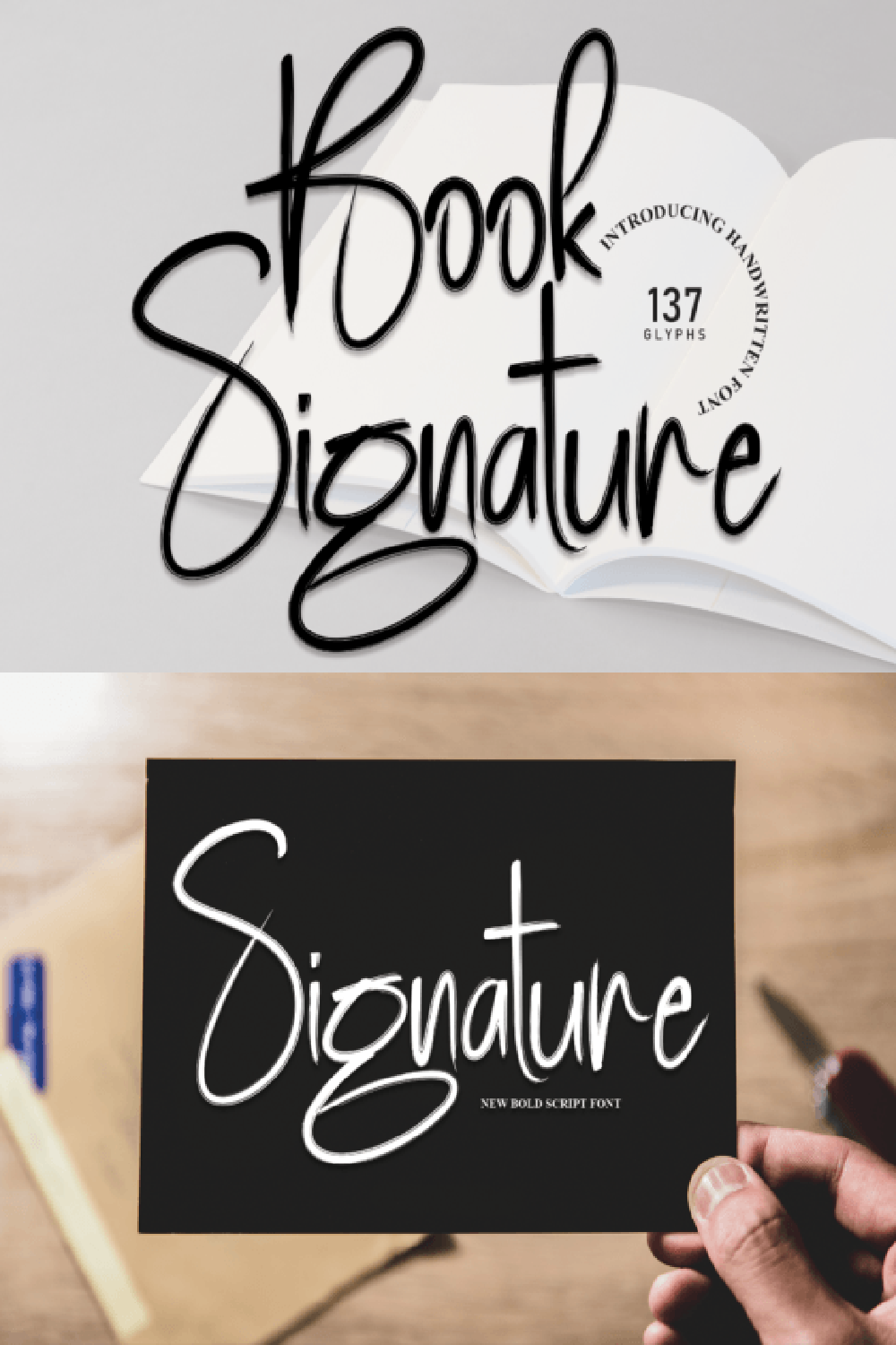 Book Signature Font