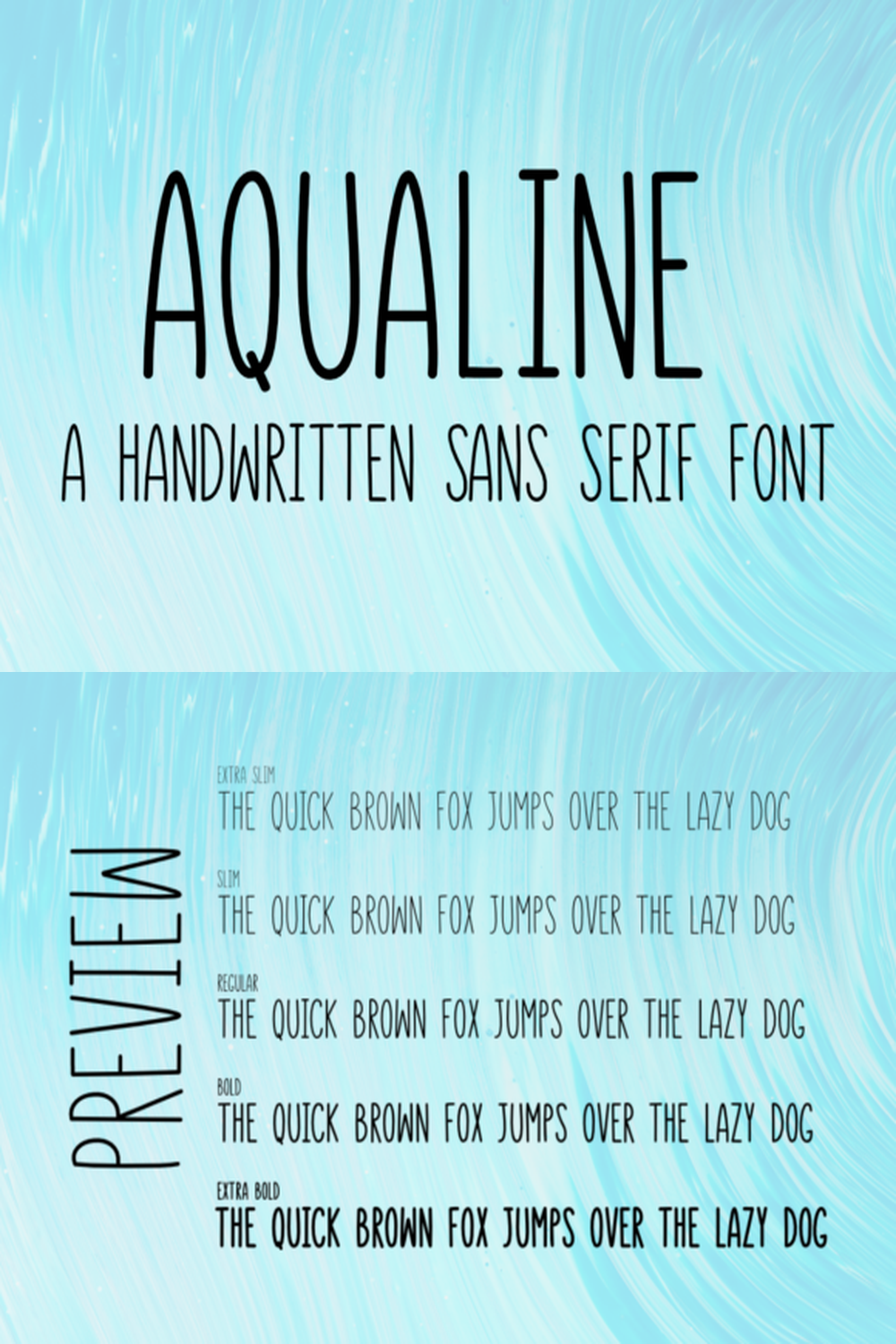 Aqualine Font