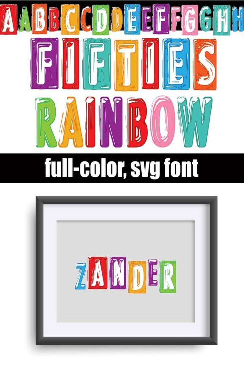 Fifties Rainbow Font