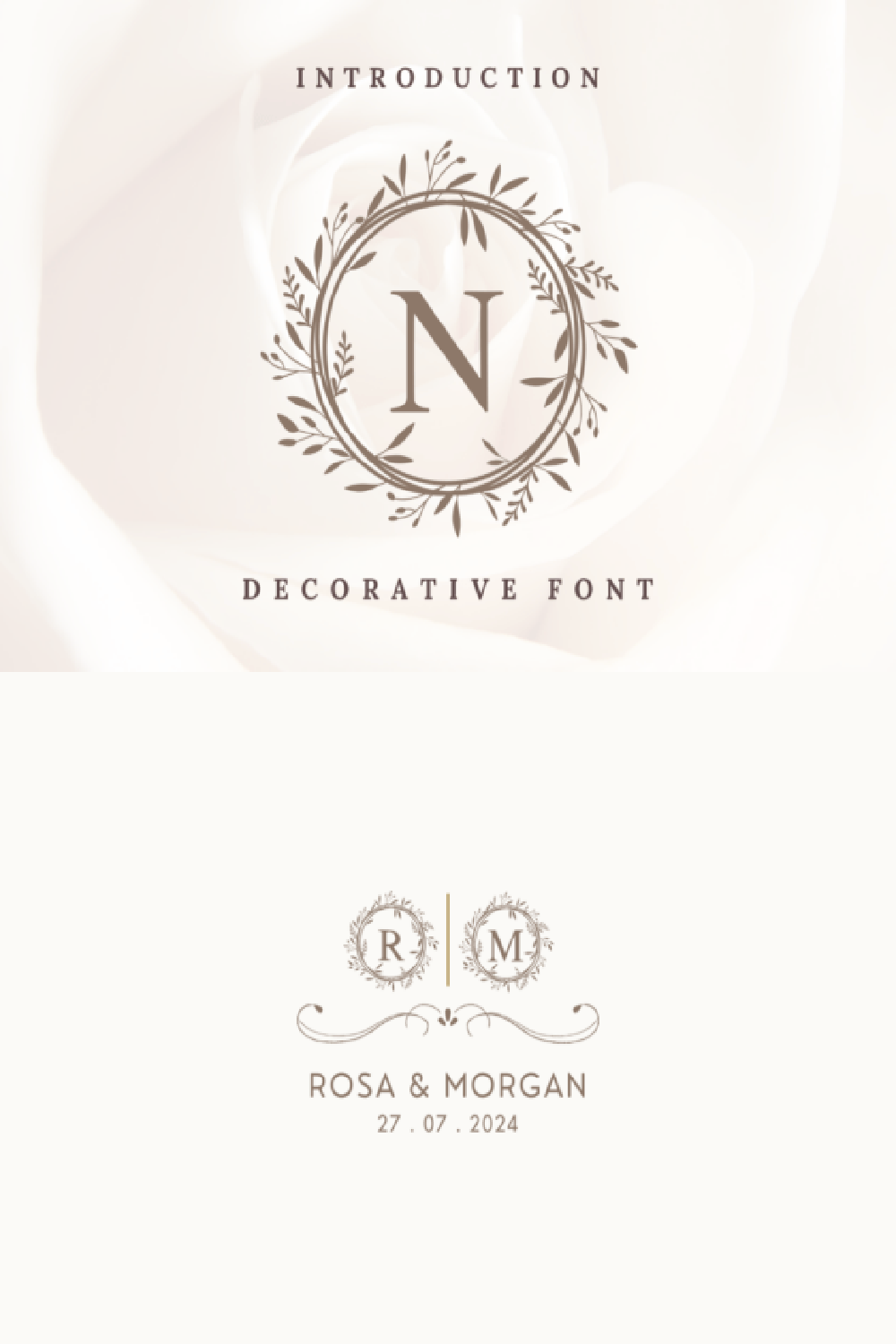 Flora Circle Monogram Font