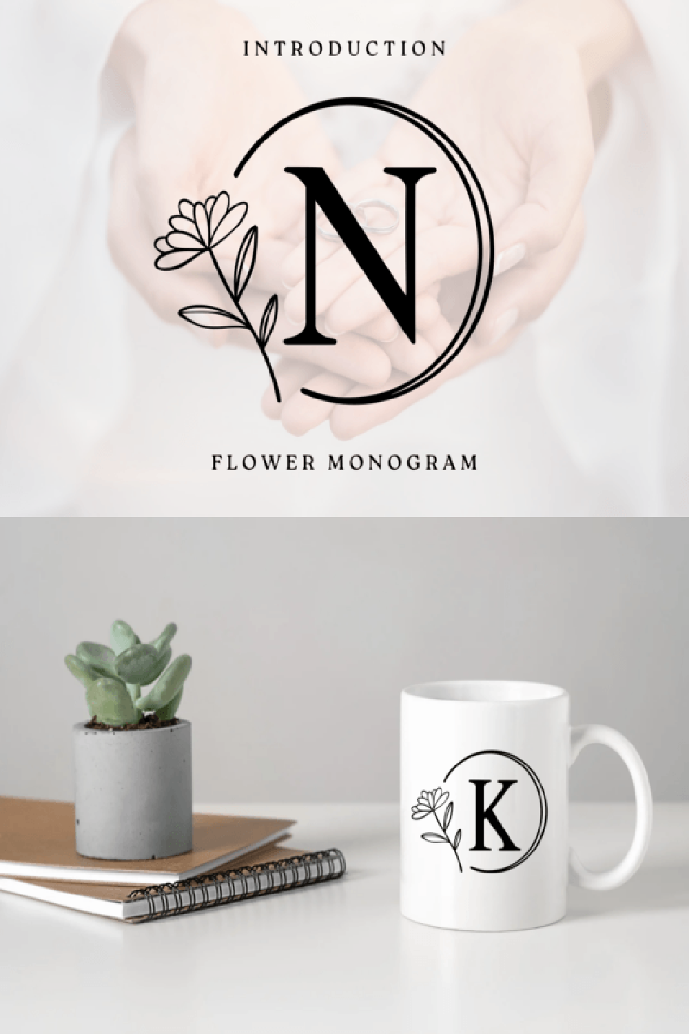 Flower Monogram Font