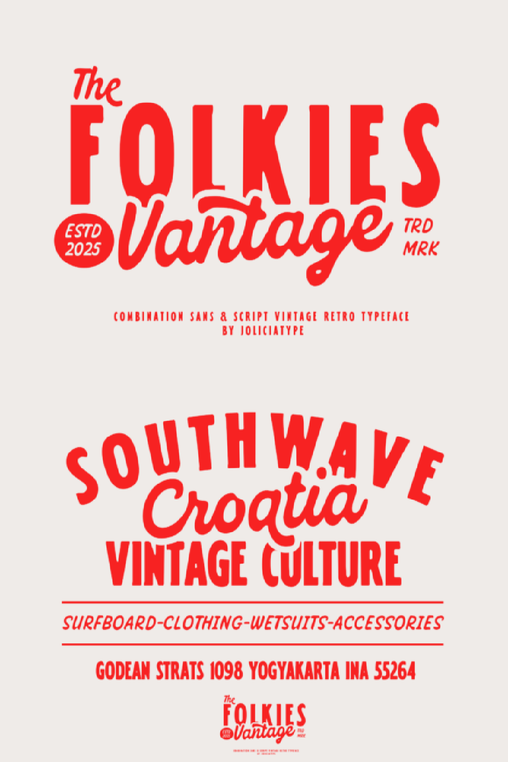 Folkies Vantage Font Folkies Vantage Font