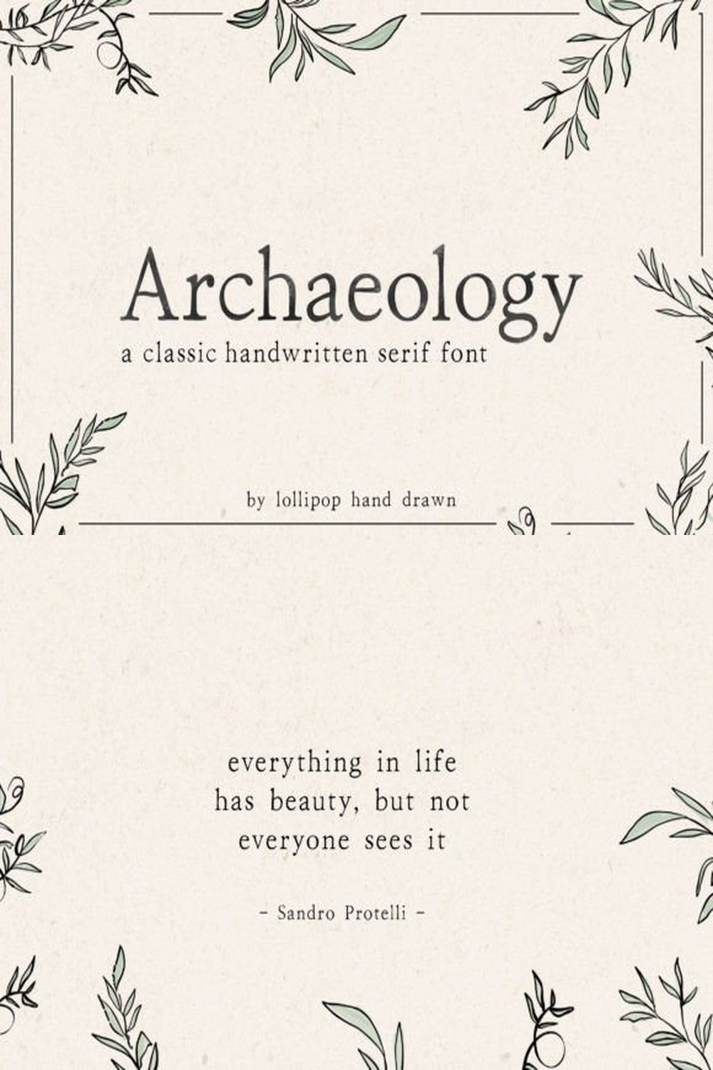 Archaeology Font