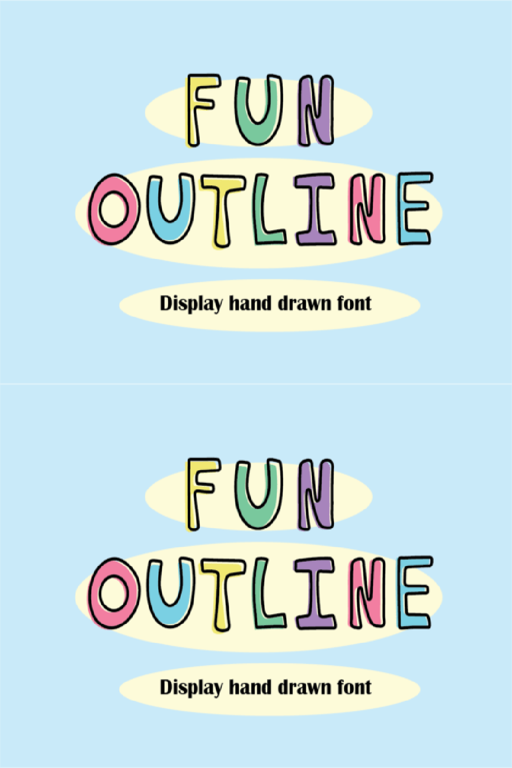 Fun Outline Font