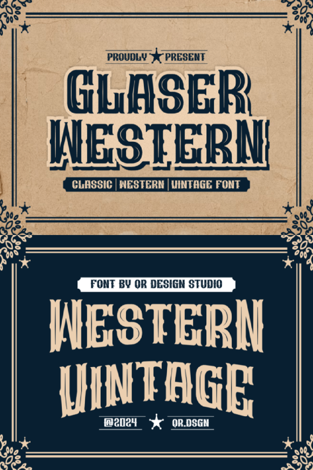 Glaser Western Font