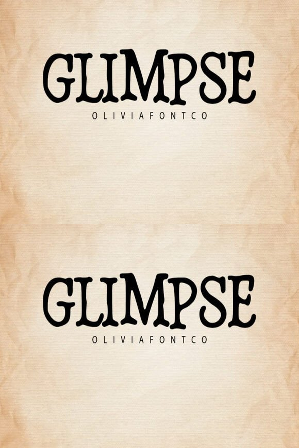 Glimpse Font