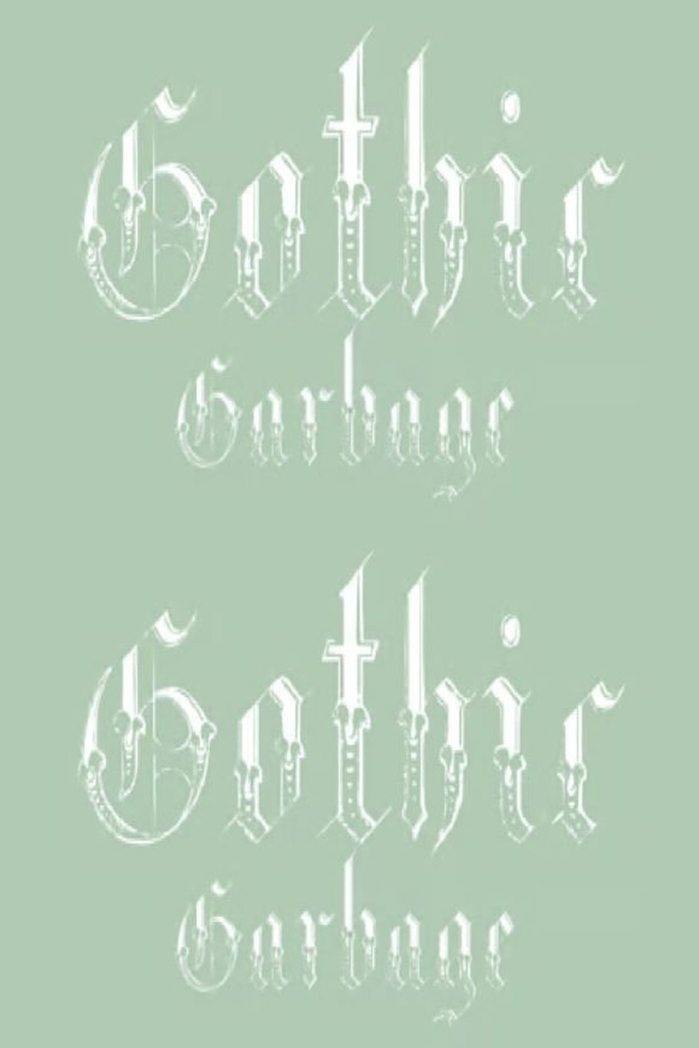 Gothic Garbage Font