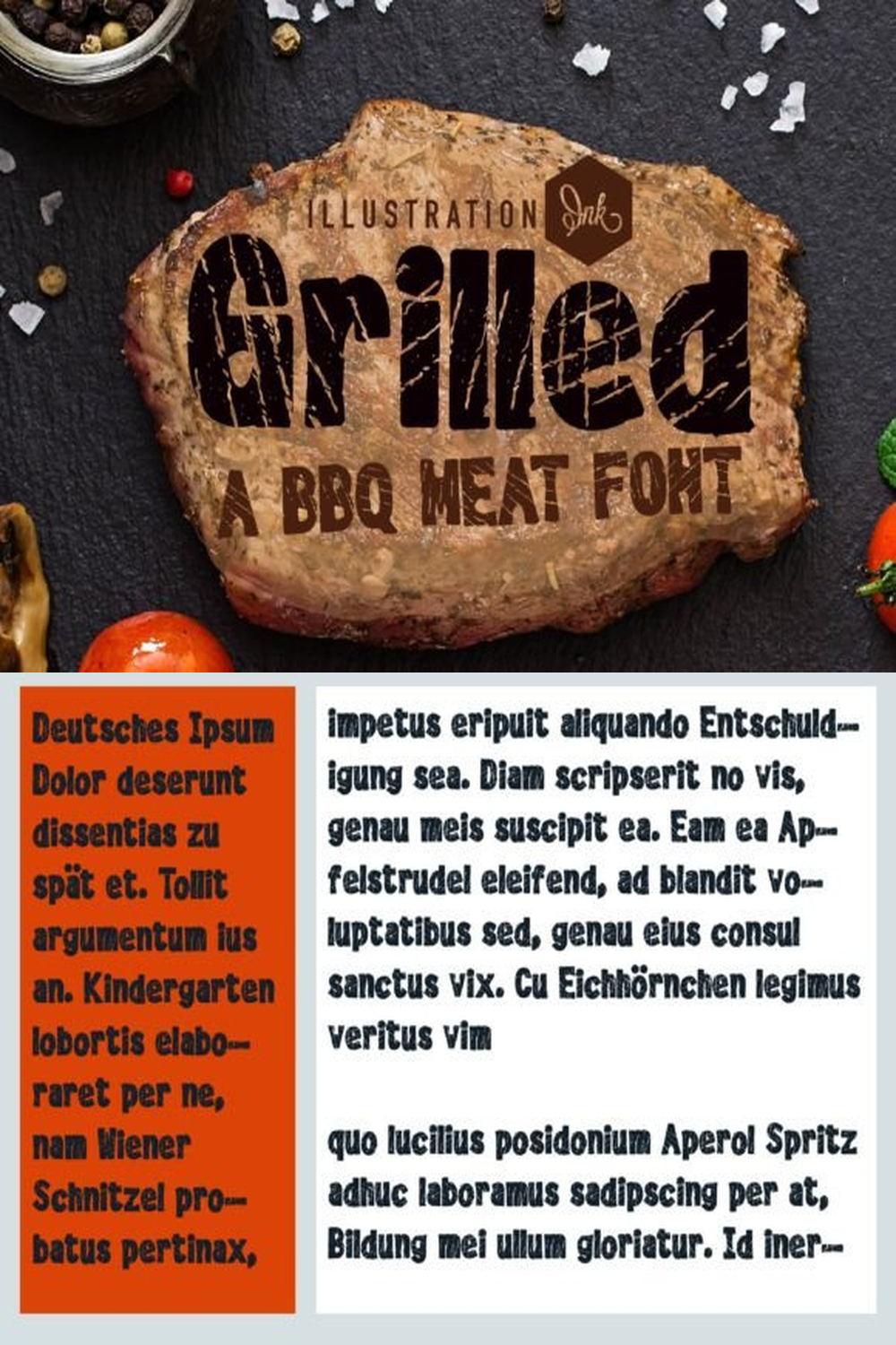 Grilled Font