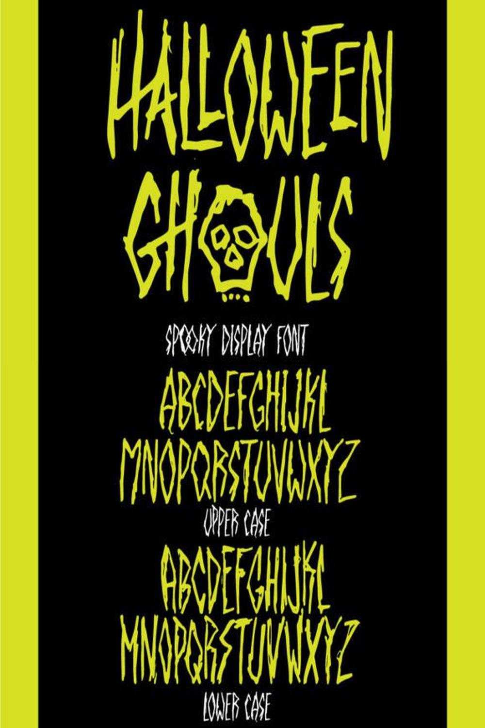 Halloween Ghouls Font: A Spooky Display Font for Creepy Designs! Halloween Ghouls Font: A Spooky Display Font for Creepy Designs!