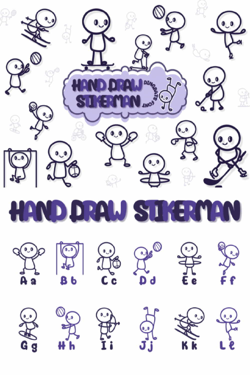 Hand Draw Stikerman Font