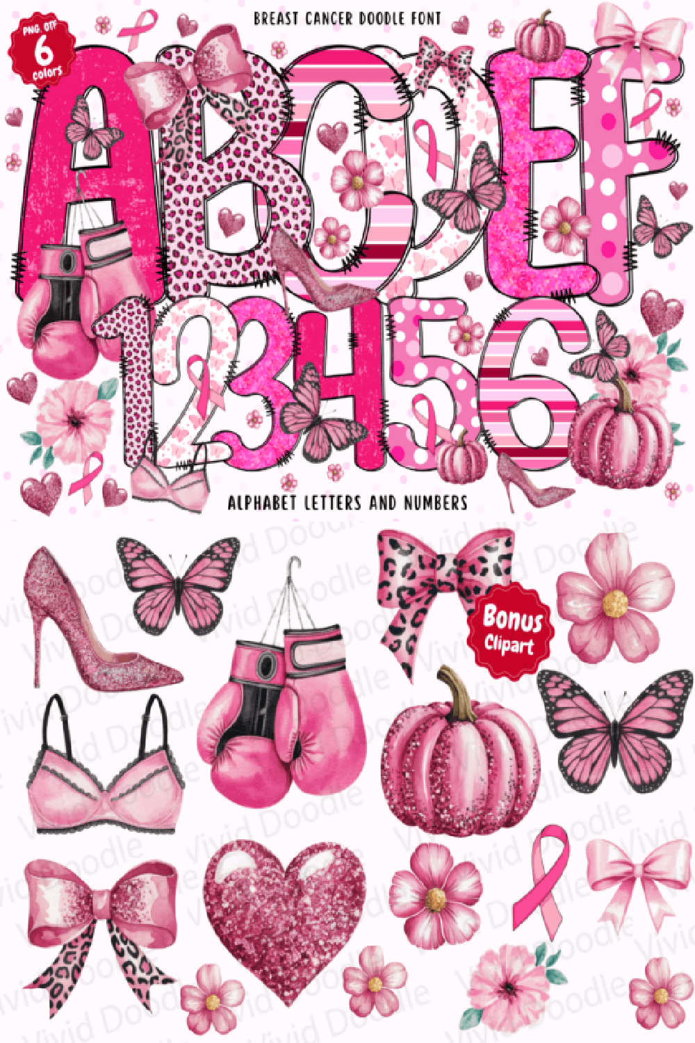 Breast Cancer Doodle Font