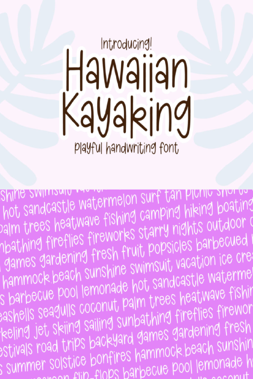 Hawaiian Kayaking Font
