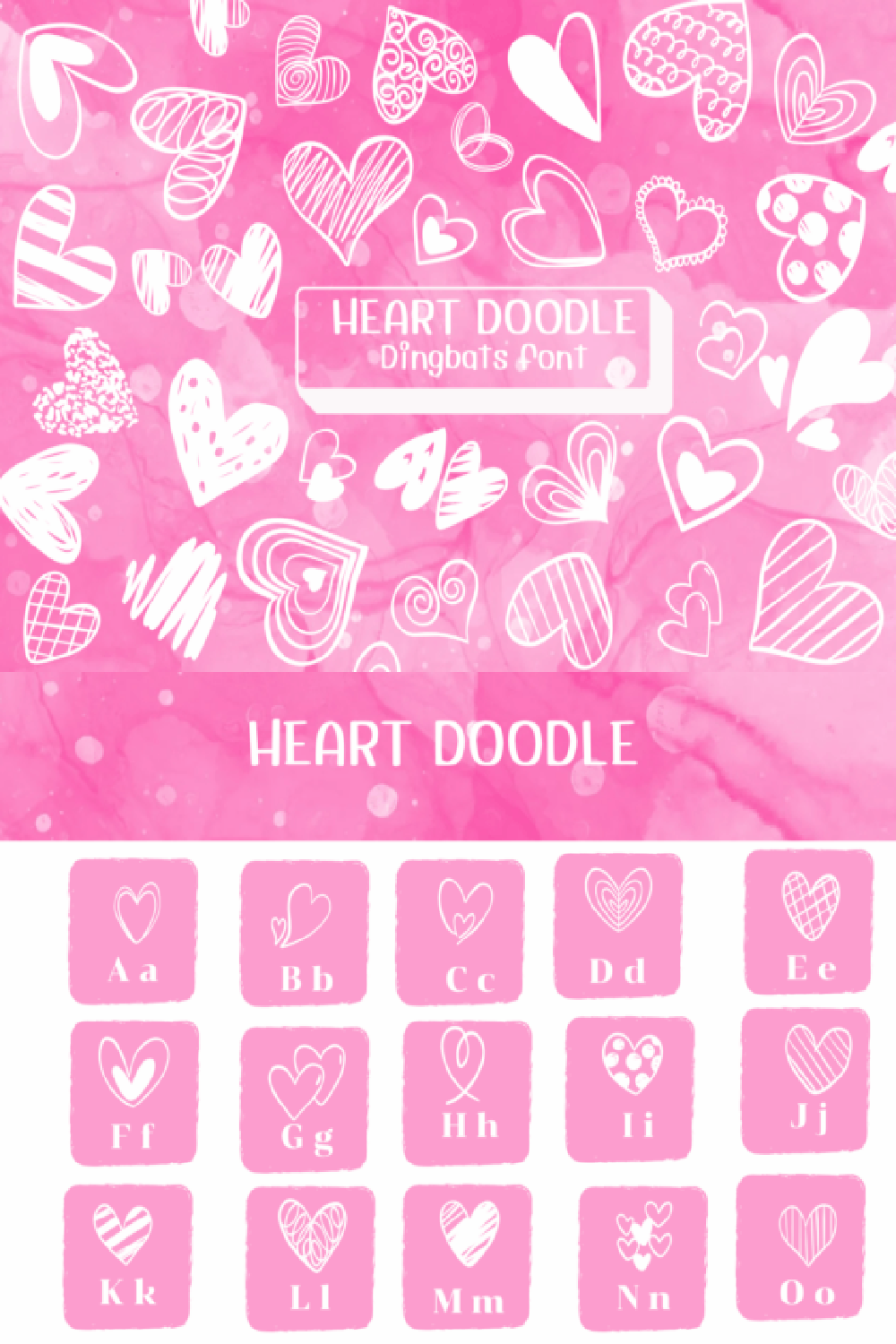 Heart Doodle Font: Cute Line Art Dingbats for DIY & Cricut Projects Heart Doodle Font: Cute Line Art Dingbats for DIY & Cricut Projects
