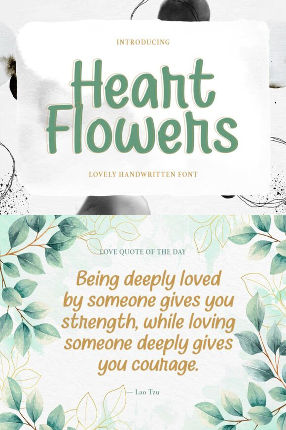 Heart Flowers Font