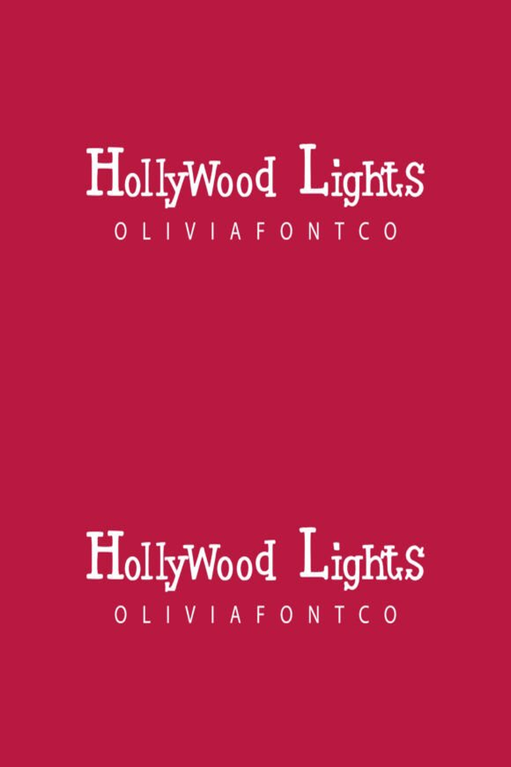 Hollywood Lights Font