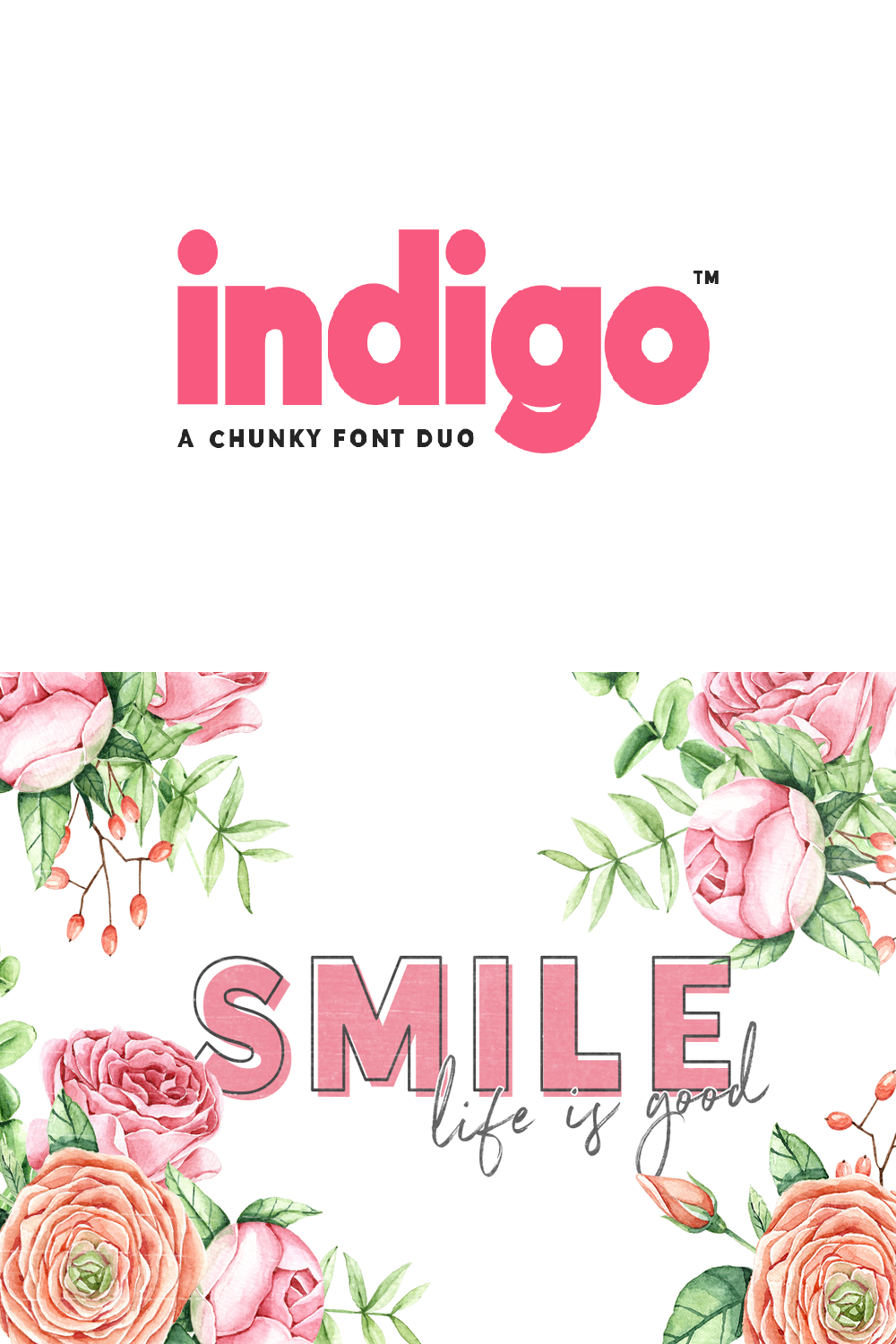 Indigo Font Duo Font