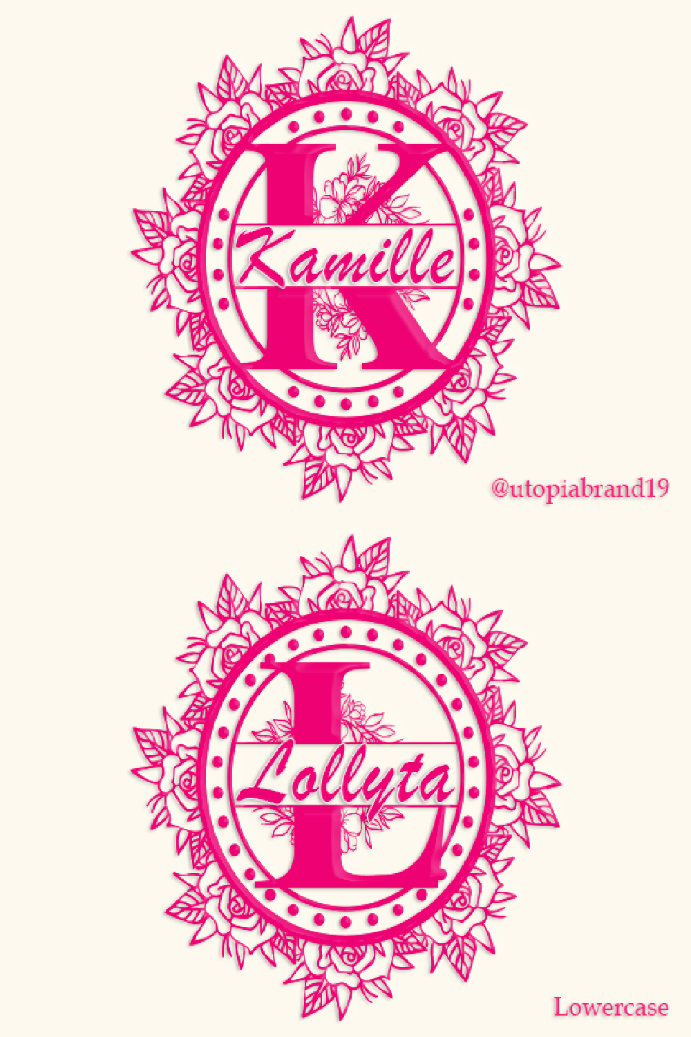 Kamille Monogram Font