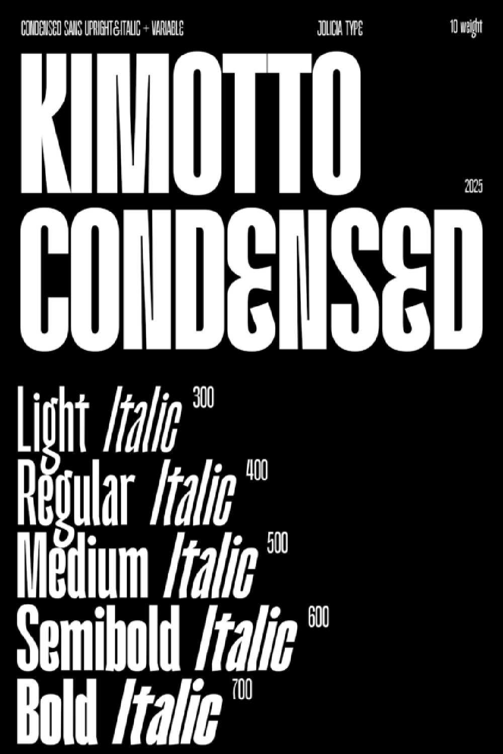 Kimotto Condensed Font