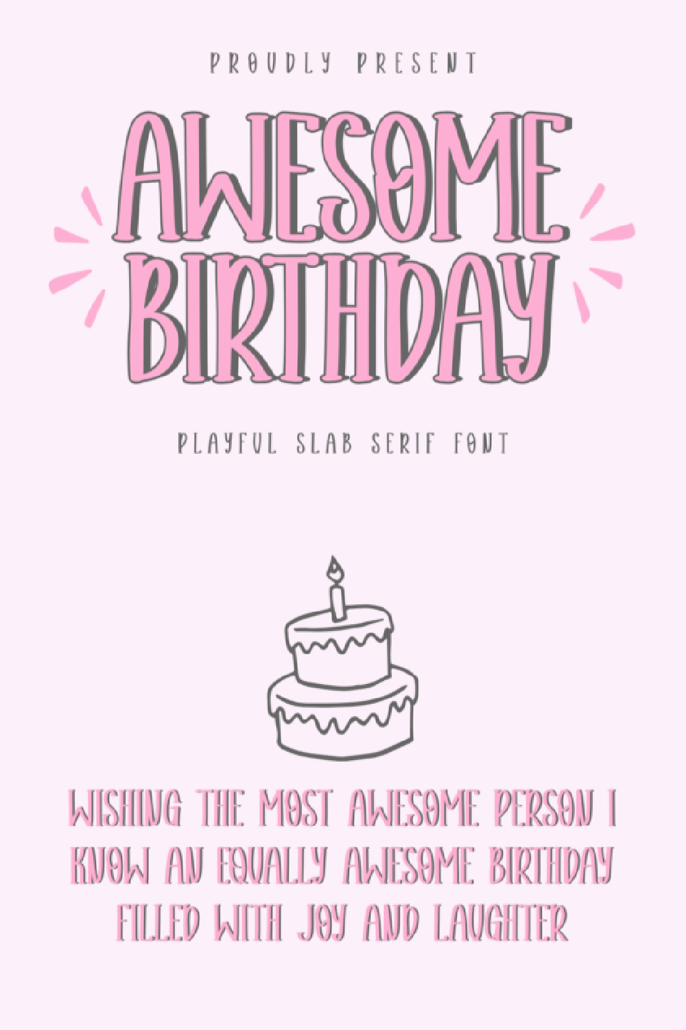Awesome Birthday Font