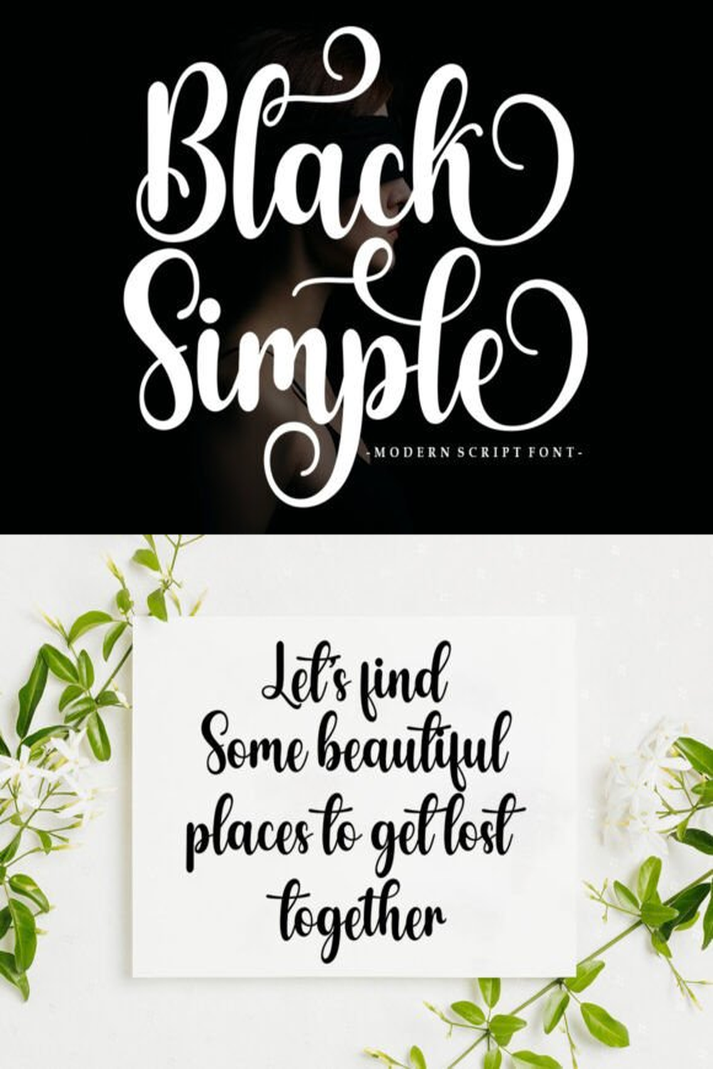 Black Simple Font